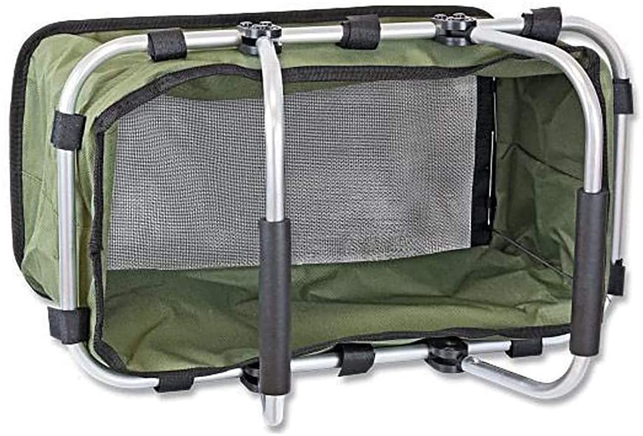 Tiendas LGP Albainox, Set Cesta Multiusos Plegable Especial para recolección de Setas y Frutas + Navaja Plegable Setera, Hoja de 7,2 cm.