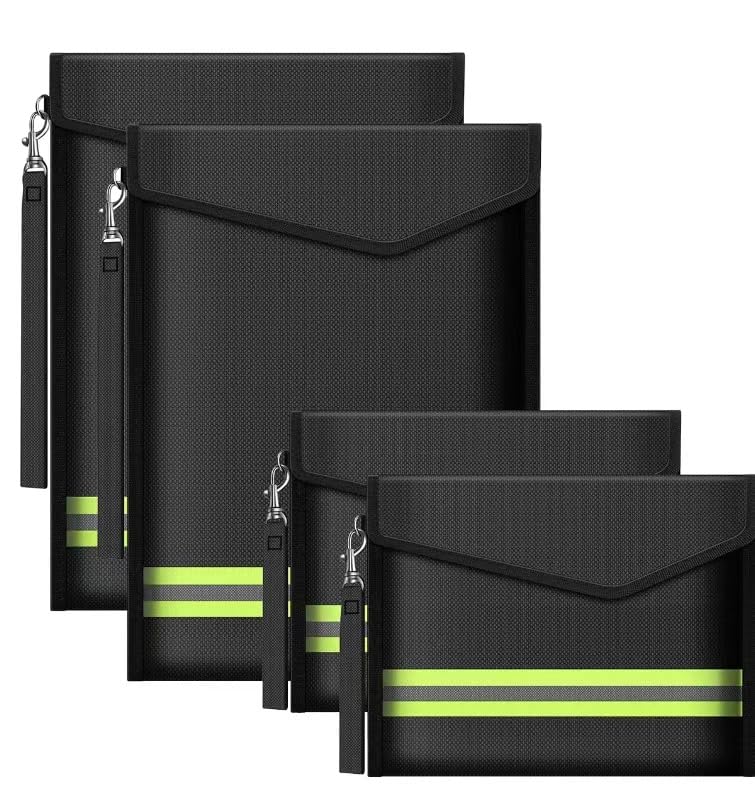 Borsa Ignifuga E Impermeabile, Piccola Borsa Ignifuga Per Documenti Con Chiusura In Velcro E Cerniera Borsa Ignifuga Per Riporre Oggetti Di Valore 92080058 - Foto 4