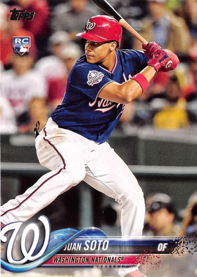 2018 Topps Update and Highlights Baseball Series #US300 Juan Soto RC Rookie Washington Nationals Official MLB Trading Card