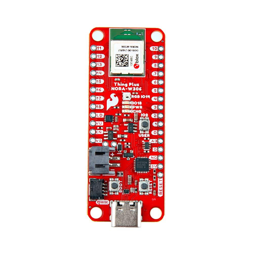 Módulo u-blox NORA-W306 SparkFun Thing Plus factor pluma microcontrolador IoT 8