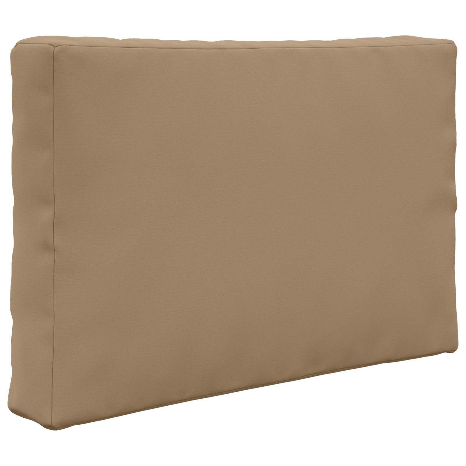 vidaXL Cojín para sofá de Exterior 2 pcs Taupé Poliéster, Cojín Sofá Moderno Exterior, Espuma Resistente, Poliéster Que No Se Desvanece, Asiento Decorativo para el Hogar