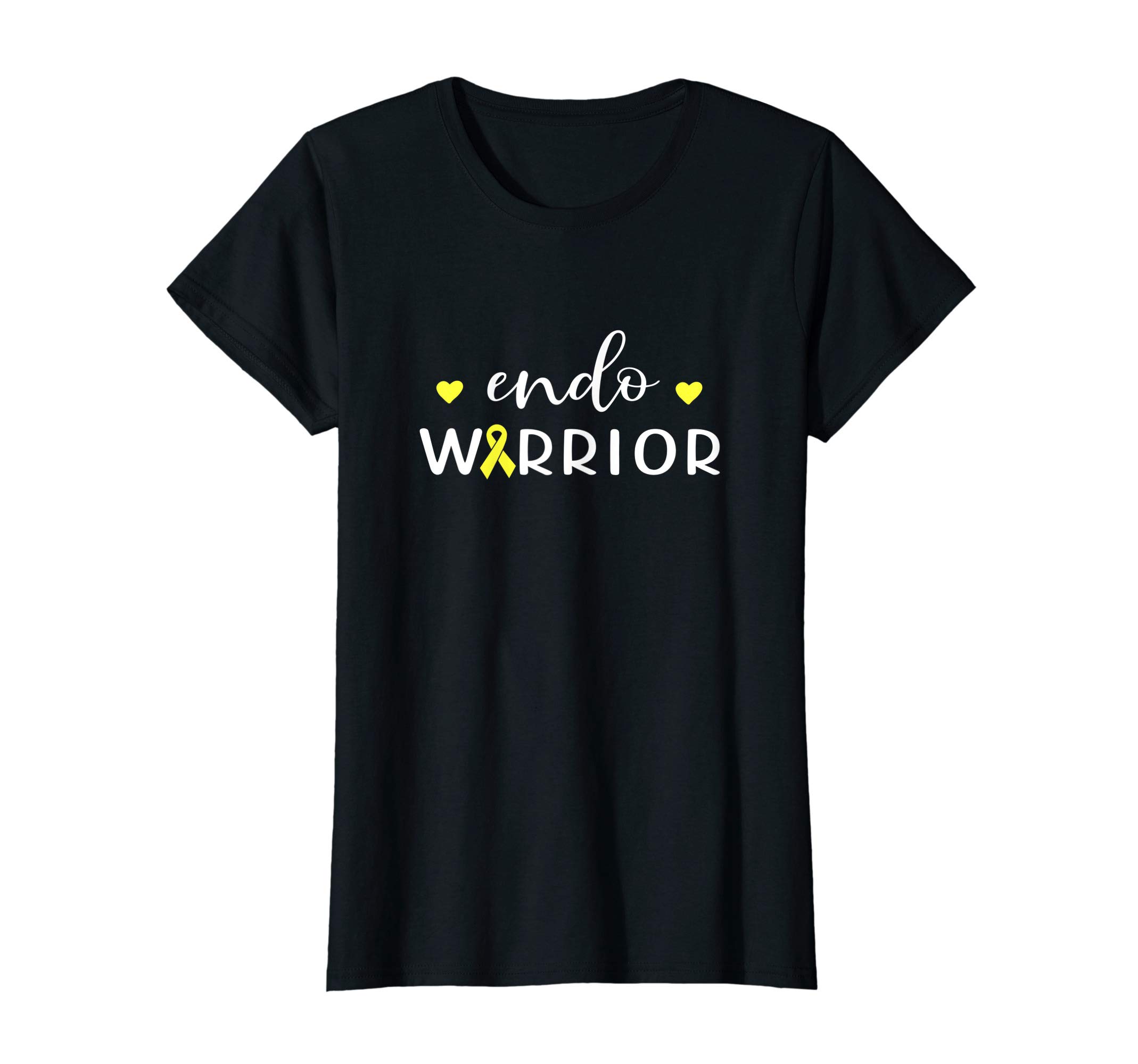 Endometriosis Awareness GiftsEndo Warrior Yellow Ribbon Endometriosis Awareness Month T-ShirtOEKO-TEX STANDARD 100