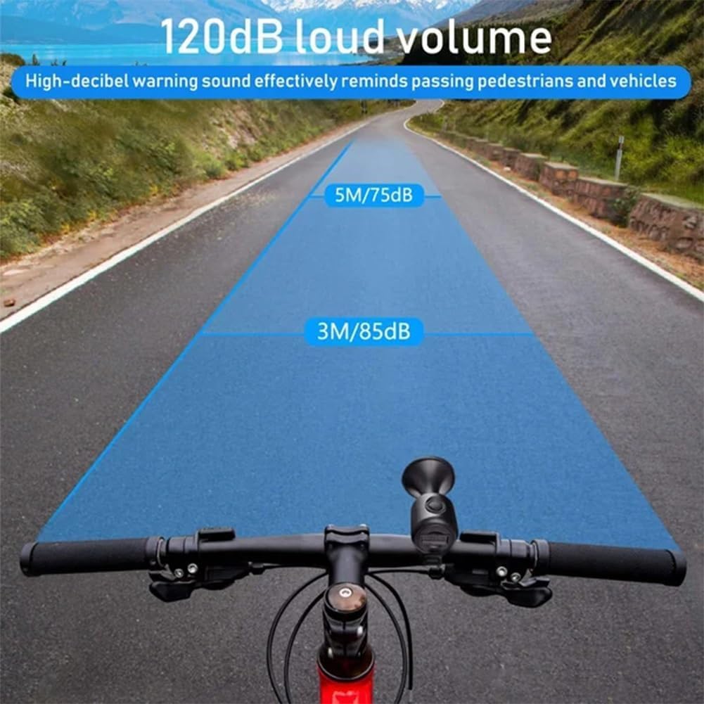 Mini corno elettrico del veicolo, Corno elettrico della bici, Campanello della bici per bambini, Corno della bici per adulti, Accessori per mountain bike Corno elettrico, Campana classica per