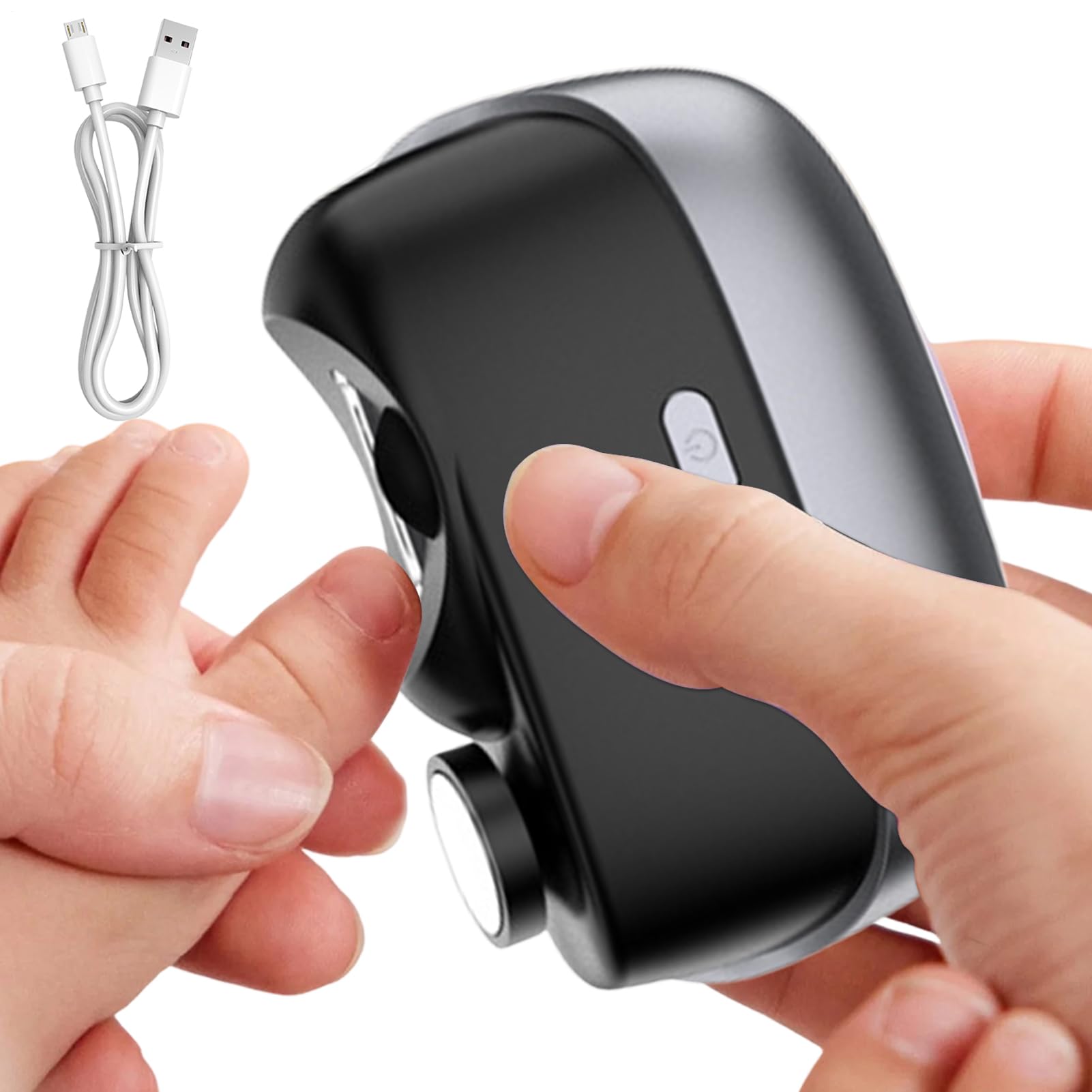 Coupe-ongles électrique et polisseur 2 vitesses avec réservoir pour débris - 8