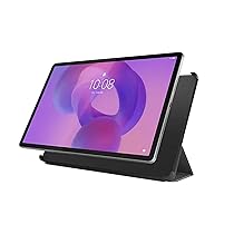 Lenovo Folio Case per Idea Tab Pro, elegante custodia in pelle con protezione antiurto, supporto integrato, accoppiamento magnetico per penna Ottica, funzione Attivazione, Riposo – Grigio