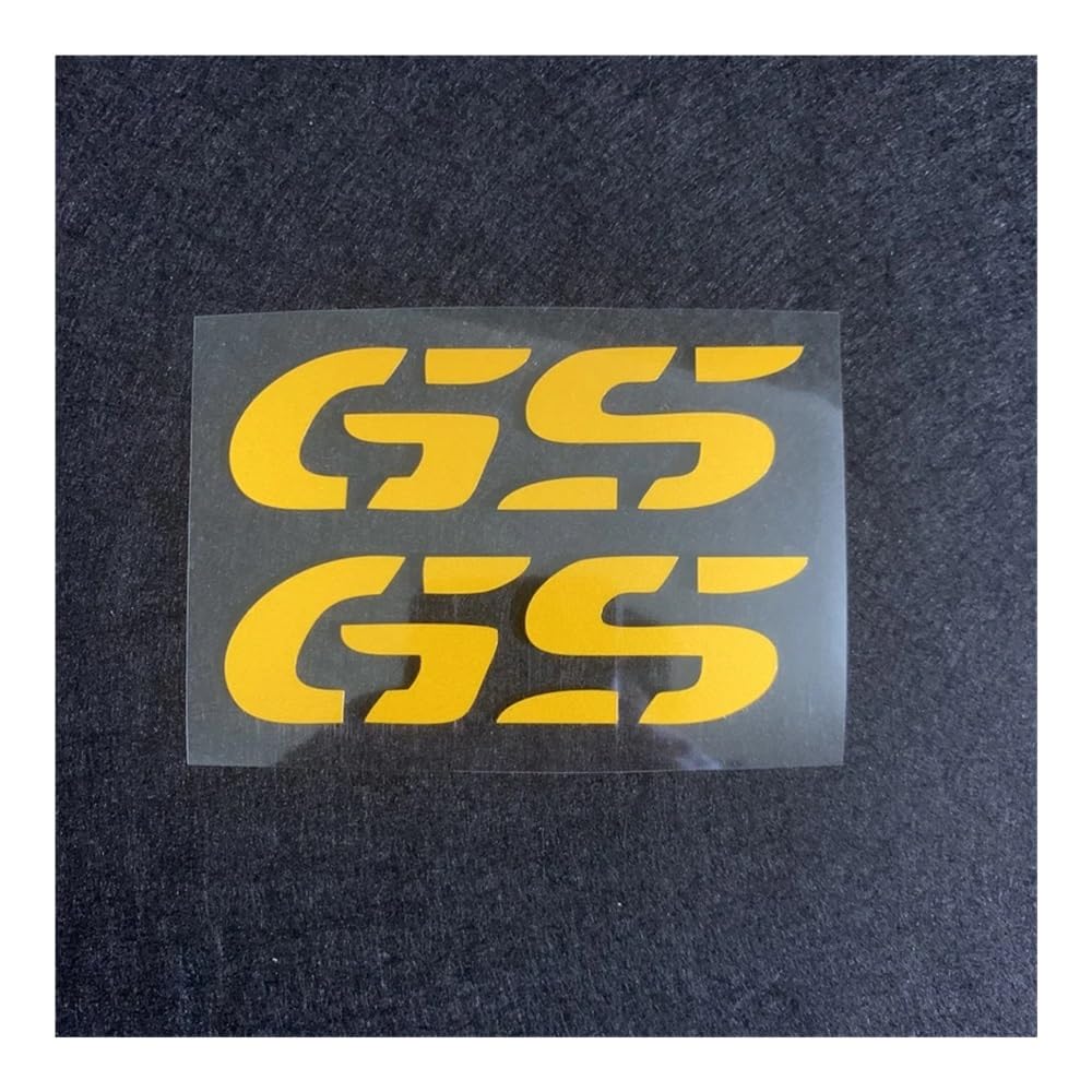 2Pcs Motorcycle Sticker Modification for F650 for F700 for F750 for F800 for F850 for R1250 for R1200GS Tank Pad(Yellow 10CM)