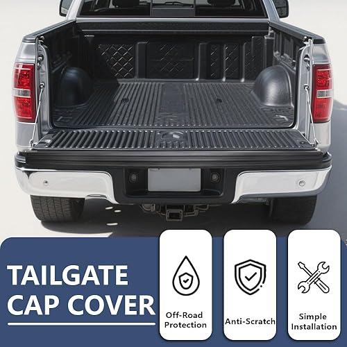 Miniatura 4 de PIT66 Tapa de moldura para portón trasero, compatible con Ford F150 2009-2014 (no compatible con el modelo Flareside), cubierta superior protectora,