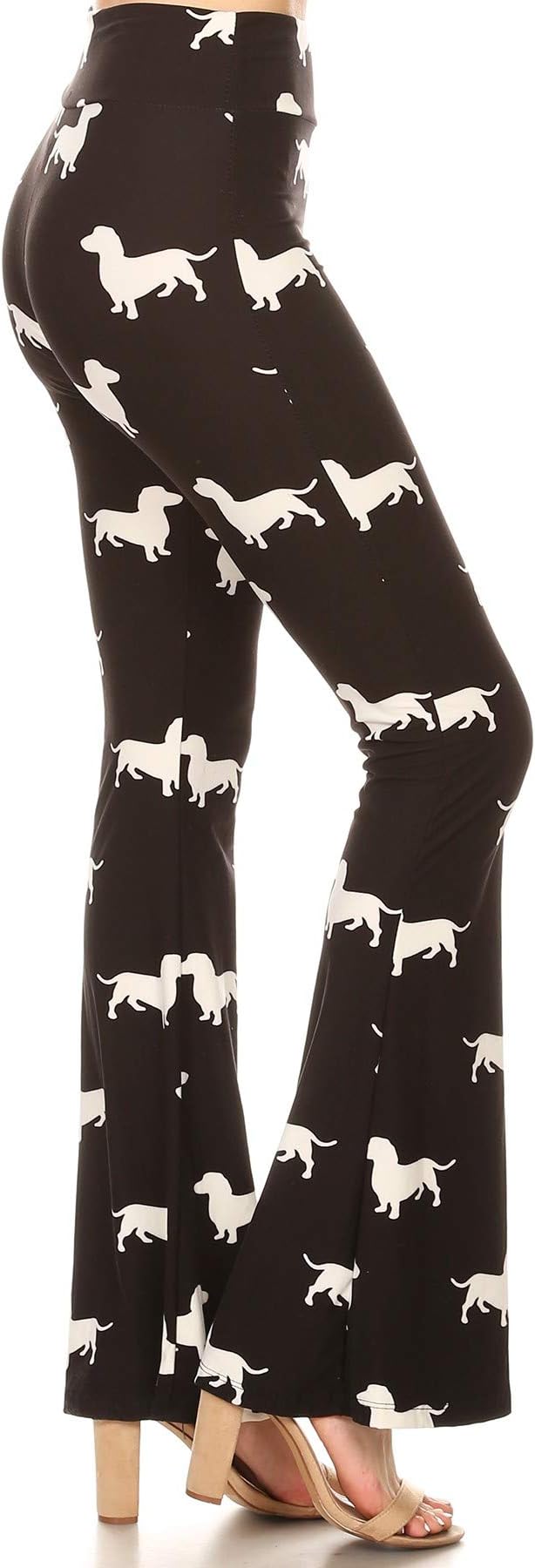 Leggings Depot Women's Ultra Soft Popular Printed Stylish Palazzo Pants BAT3