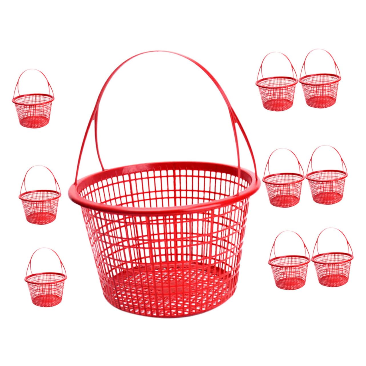 10 Pezzi Cestini Di Frutta in Plastica Cestini Per Bacche E Verdure Contenitori Raccolta Di Fragole E Verdure Per Supermercato E Casa