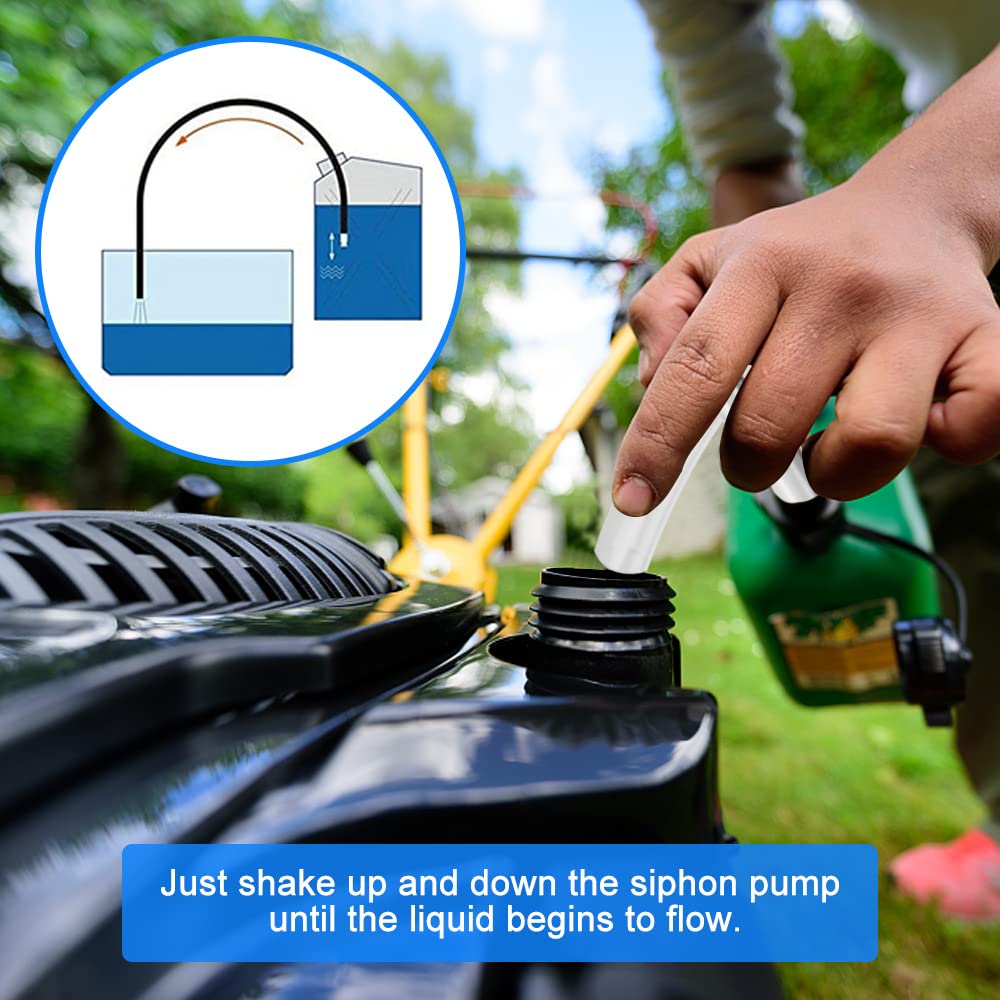 Pompa A Sifone Automatica 2.5 Metri | Per Travaso Benzina, Diesel, Acqua | Tubo In PVC - Foto 2