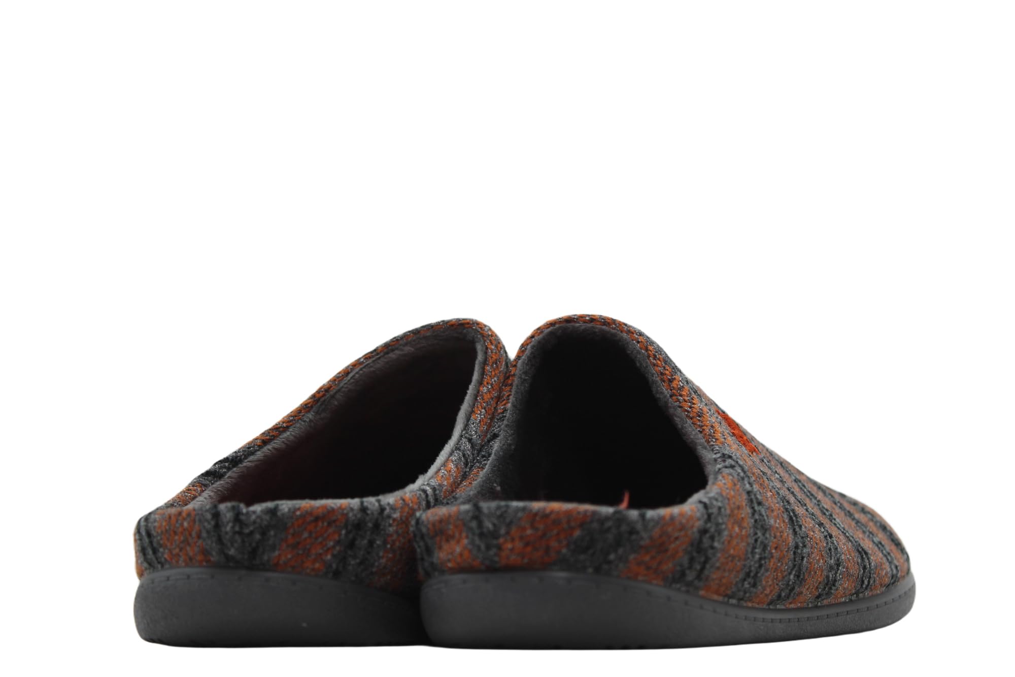 GARZON - Zapatilla de casa, pantufla destalonada, empeine a rayas y suela de goma, para: Hombre