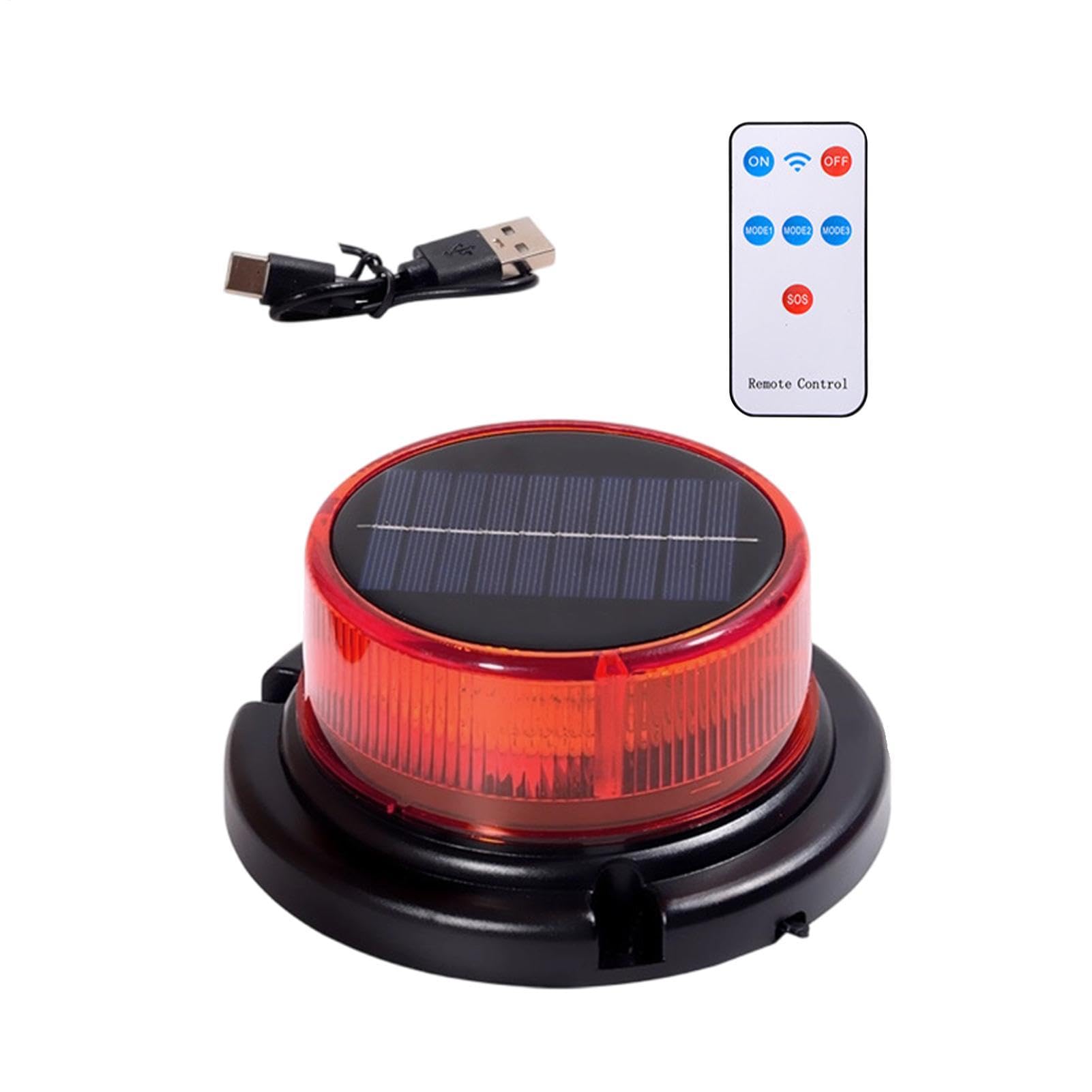 Luz de advertencia solar y lámpara LED de señalización vial nocturna 8