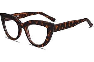 Cateye Glasses for Women: Retro Vintage Blue Light Blocking Comfort Eyeglasses SJ5025