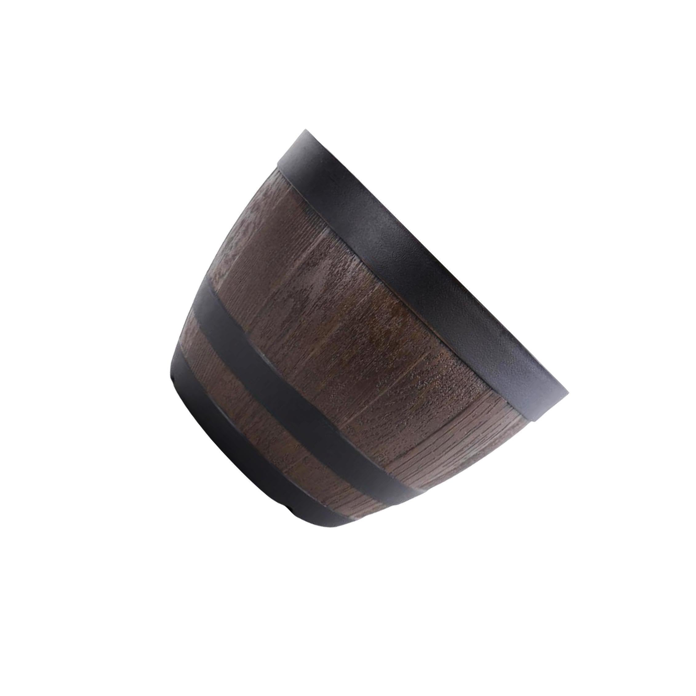 QUXVUIS Vintage Whisky Barrels Planter Versatile Plant Container For Home
