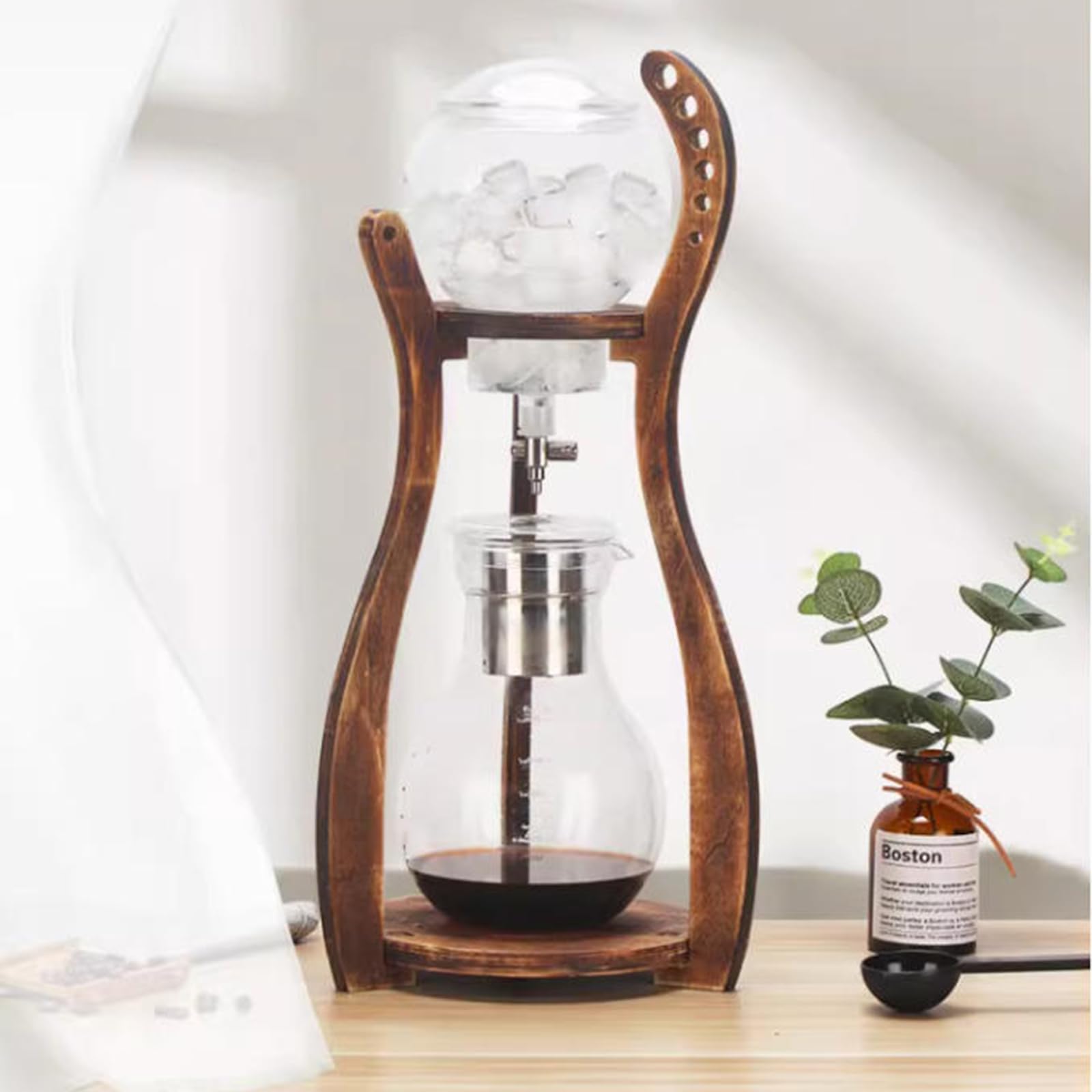 Cold Brew Kaffeemaschine, Ice Drip Kaffeemaschine mit Slow Drip Technologie, 800 ml Kapazität - Perfekt für die Herstellung von 4-6 Tassen für Veranstaltungen und Versammlungen