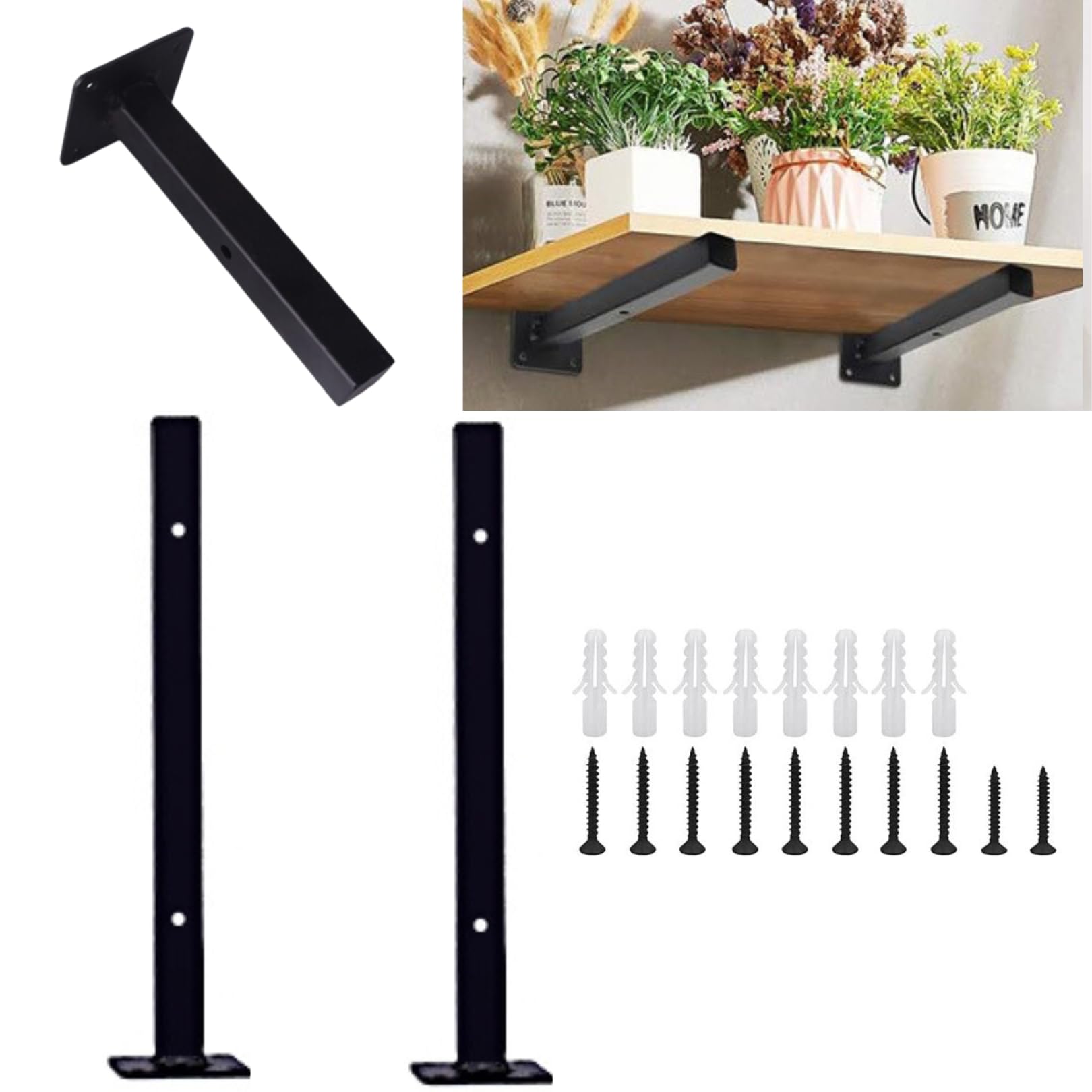 Amazon | 3world シンプル 棚受け 金具 ブラケット DIY ビス付