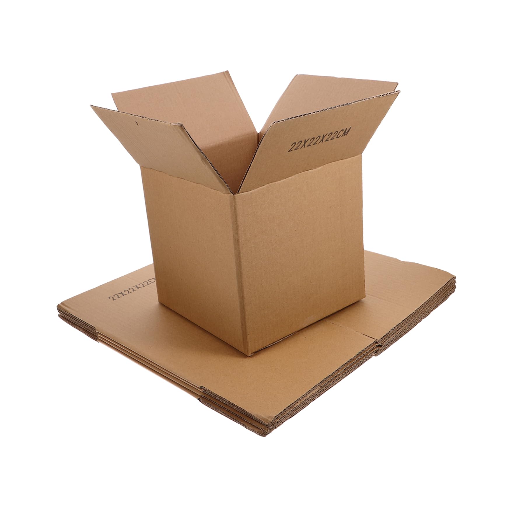 HOMSFOU 5 Pièces Lot de Boîtes Carton Carrées Cartons Emballage Moyens Robustes Durables