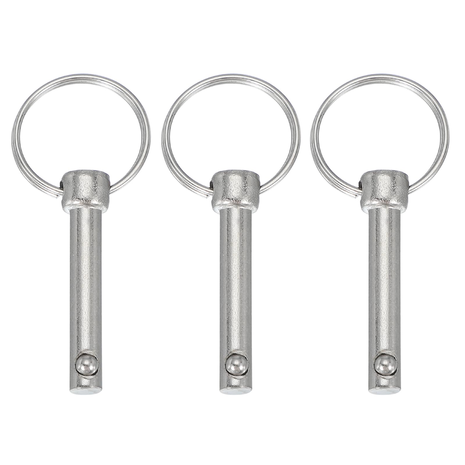 QUARKZMAN Spilla a Rilascio Rapido, Dia 1/4"(6mm) Lunghezza Utilizzabile 1.02"(26mm) Lunghezza Totale 2.28"(58mm) Spilla Bimini in Acciaio al Carbonio per Accessori Nautici, 4Pz