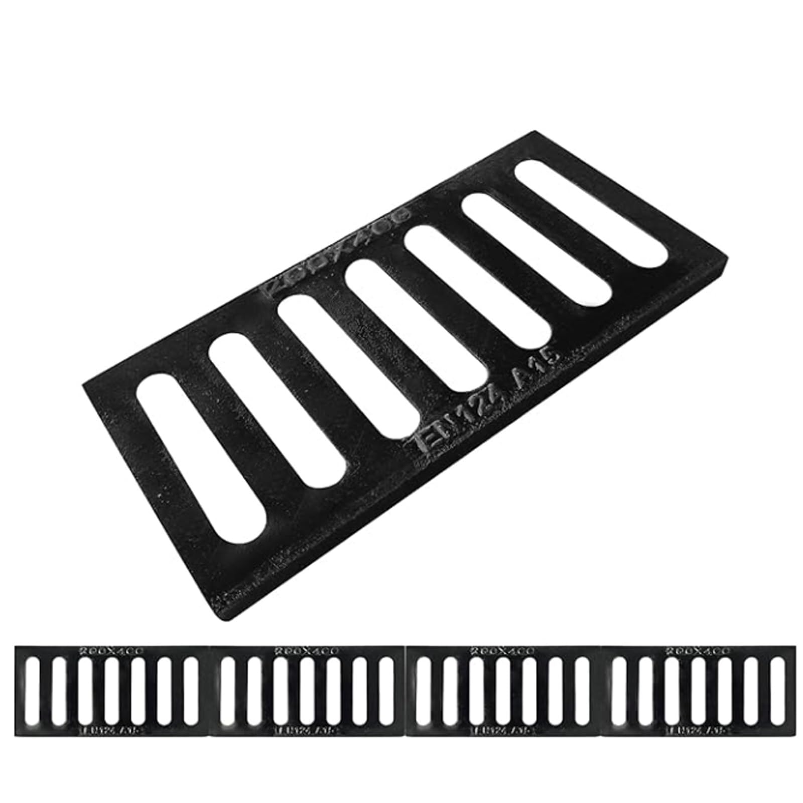 GJMSSMY Ductile Iron Drainage Grate Cover, Heavy-Duty Gutter & Sewer Lid, Underground Garage Drain Cover, Rainwater Drainage Grate, Strong and Manhole Cover