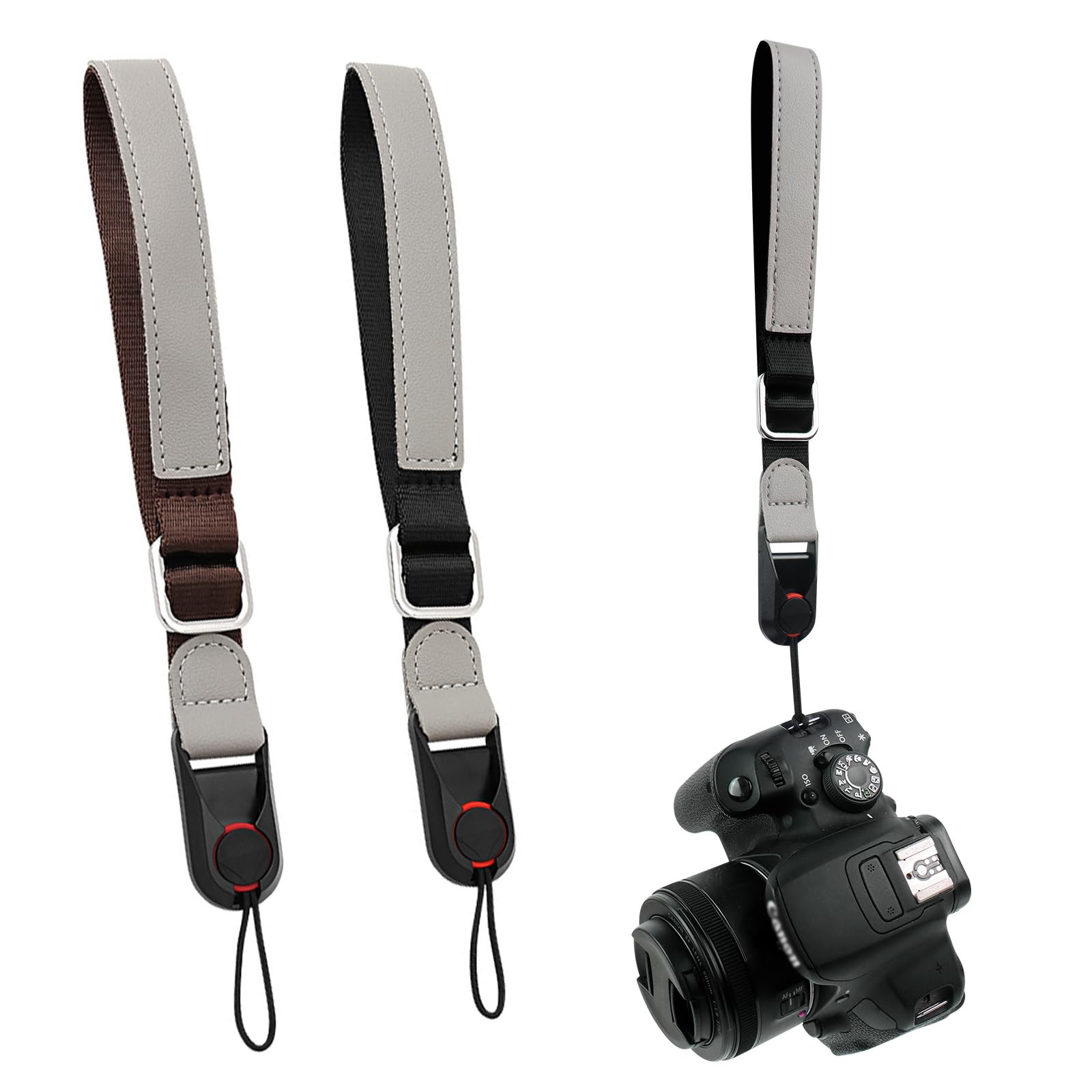 COYUN 1 Pezzi Tracolla per fotocamera con chiusura rapida, Tracolla Per Fotocamera, Strap Dicurezza Fotocamera, Cinghia Lunga Nera Per Fotocamera, Tracolla Rapida Azione Fotocamera, Viaggi All'Aperto