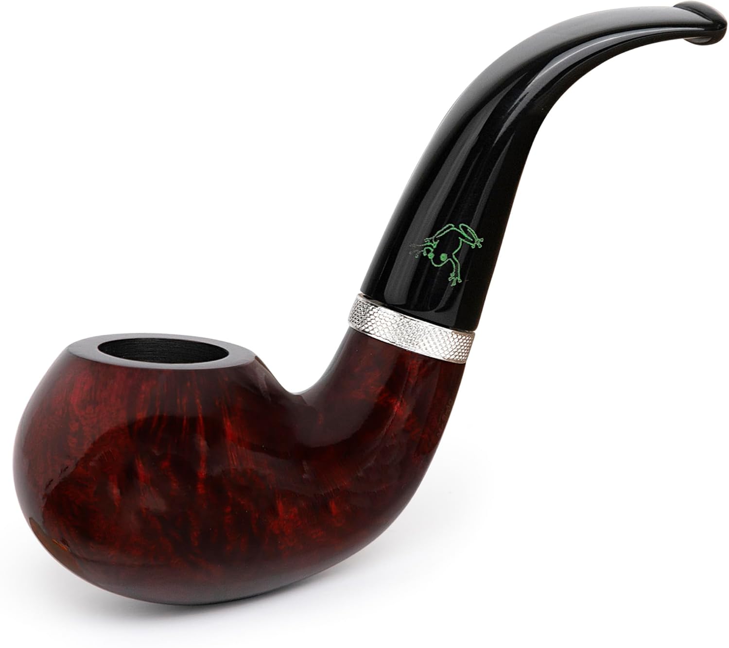 Handcrafted Mr. Brog Full Bent Tobacco Pipe Frog Mahogany in Sierra