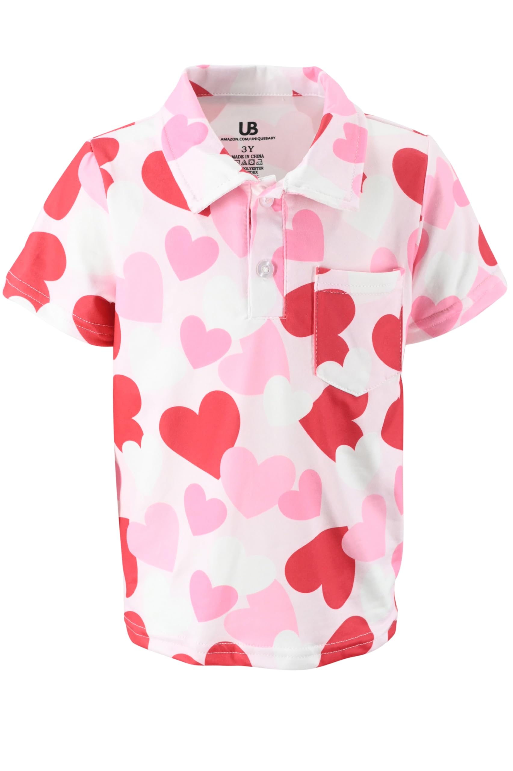Unique Baby Short Sleeve Collared Boys Polo Shirt, Toddler Kids Polo Shirts