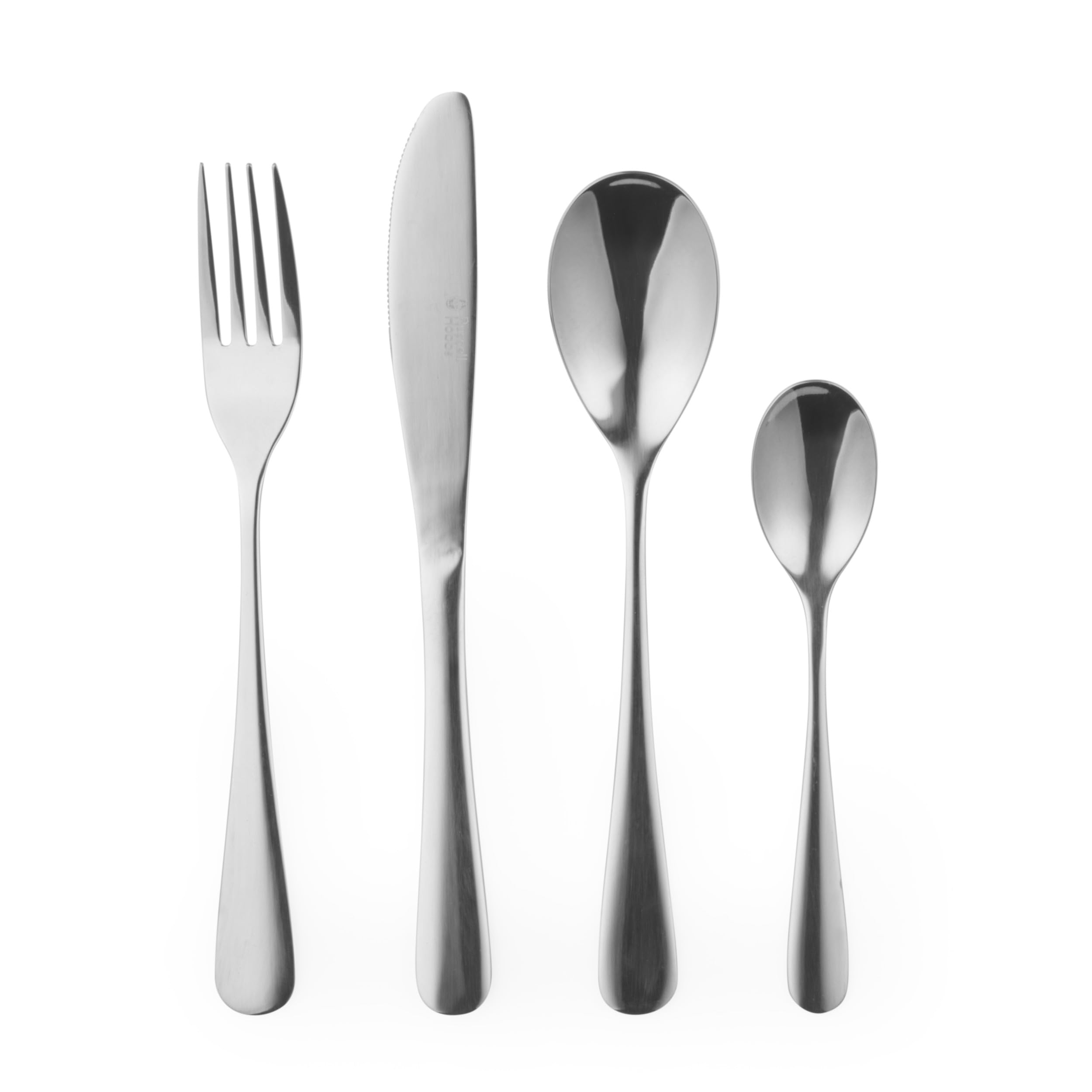 COMBO-1902 48-Piece Cutlery Set - Mirror Polish Stainless Steel, Dishwasher Safe Flatware, Tableware for 12 Place Settings, Strong, Lightweight, Elegant London Design, 15 Year Guarantee