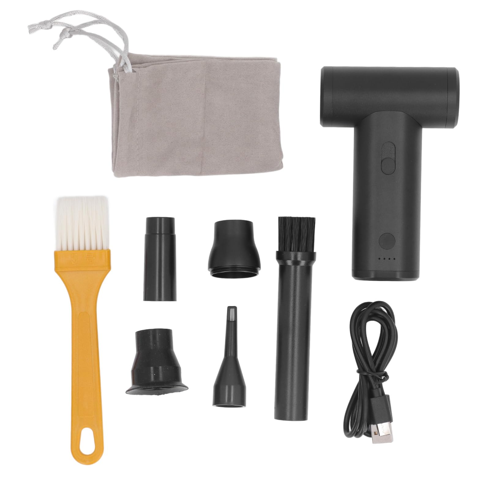 Aluminium Alloy High Power Handheld Turbine Fan 110000RPM Bladeless USB Blower Vacuum Cleaner for Car Keyboard