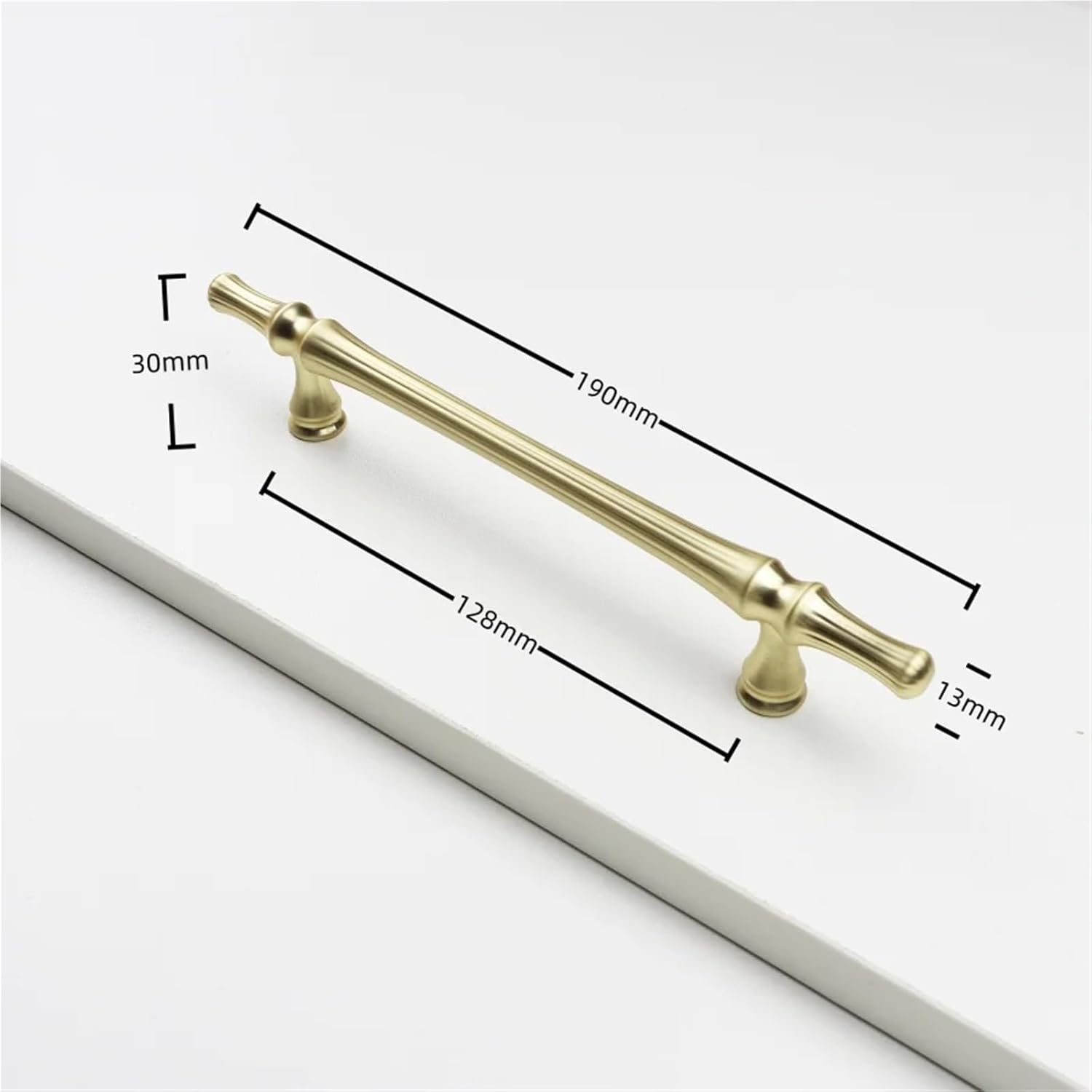 Cabinet Pulls Handle Drawers Wine Cabinets Wardrobes Furniture Handles 1Pcs(Brushed-Copper-C128)