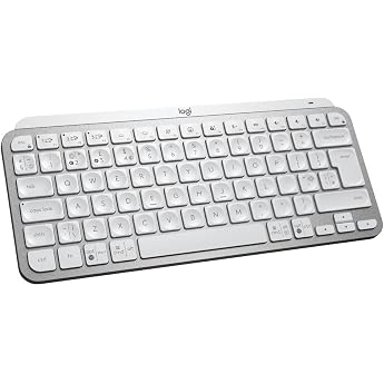 Logitech MX Keys Mini Minimalist Wireless Backlit Keyboard Bluetooth Backlit USB C Compatible with Apple macOS, iOS, Windows,