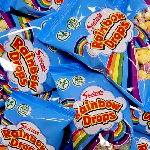 Swizzels Retro Individually Wrapped Rainbow Drops Sweets x 10 - Pick & Mix