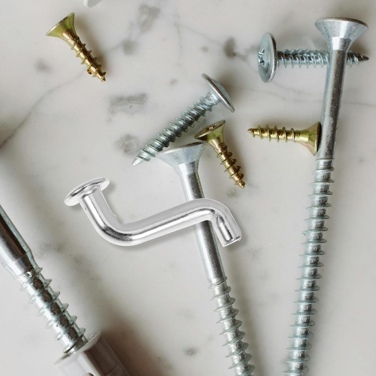 J Bolt Pallet Rack Hooks with Heavy Duty Safety Pins and Flat Head Rivets for Secure Warehouse and Garage Storage Organization
