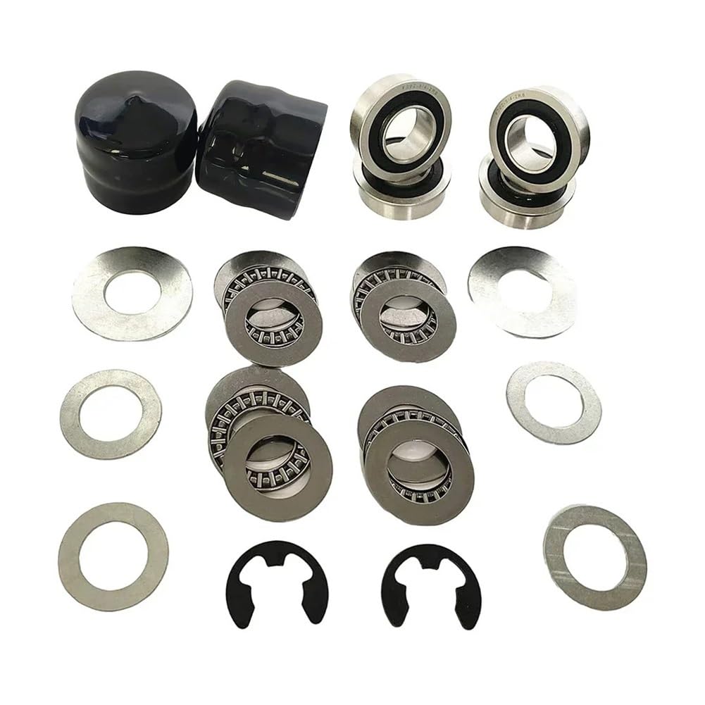 Kit de roulement de Douille de Roue Avant for Tondeuse à Gazon autoportée, adapté à Cratsan 9040H 532009040 532124959 M123811, Accessoires de Jardin