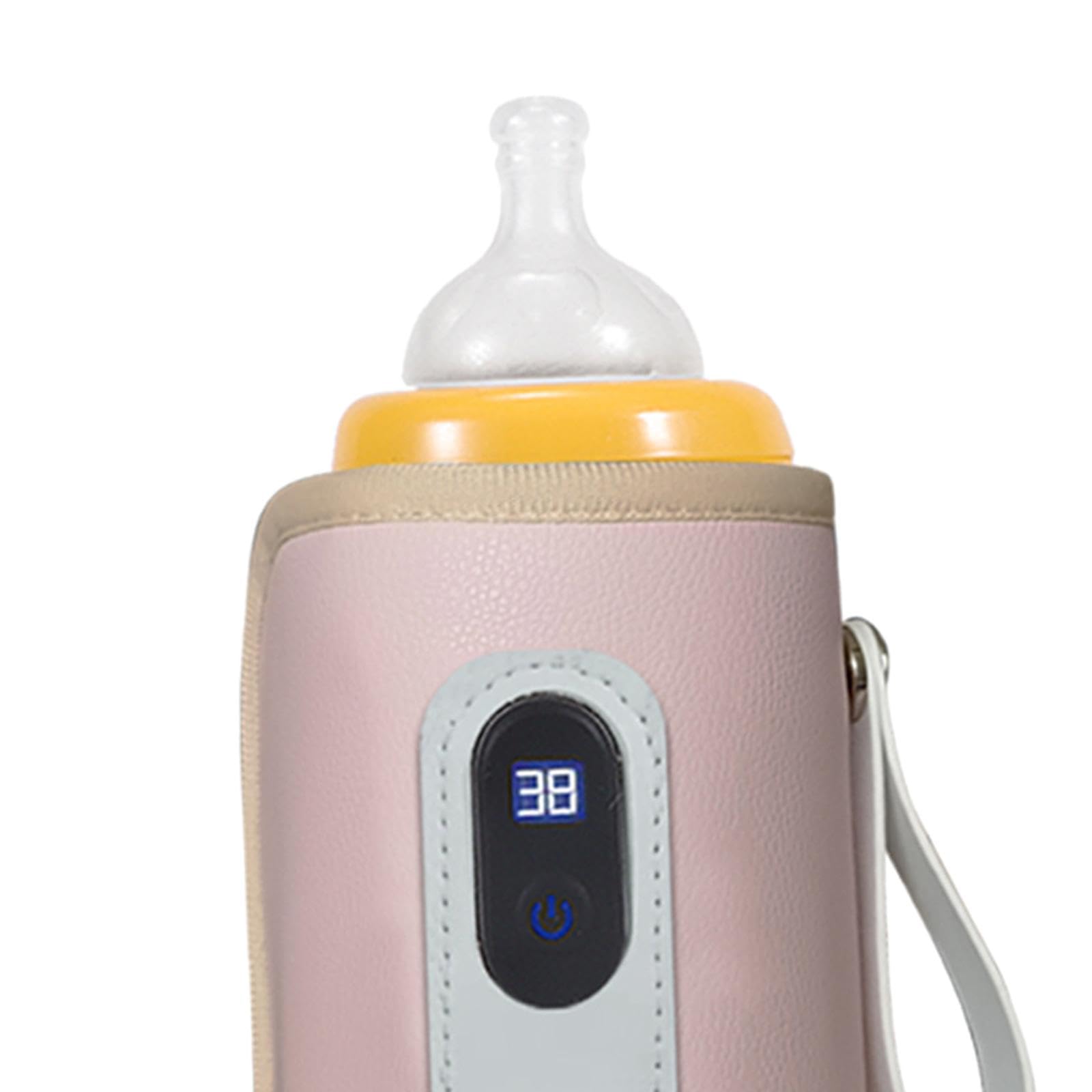 ATORSE™ Mug Milk Heater for Most Bottles Milk Keeper for Nursing Camping Travel Pink|Baby | Feeding | Bottle & Food Warmers-image-47