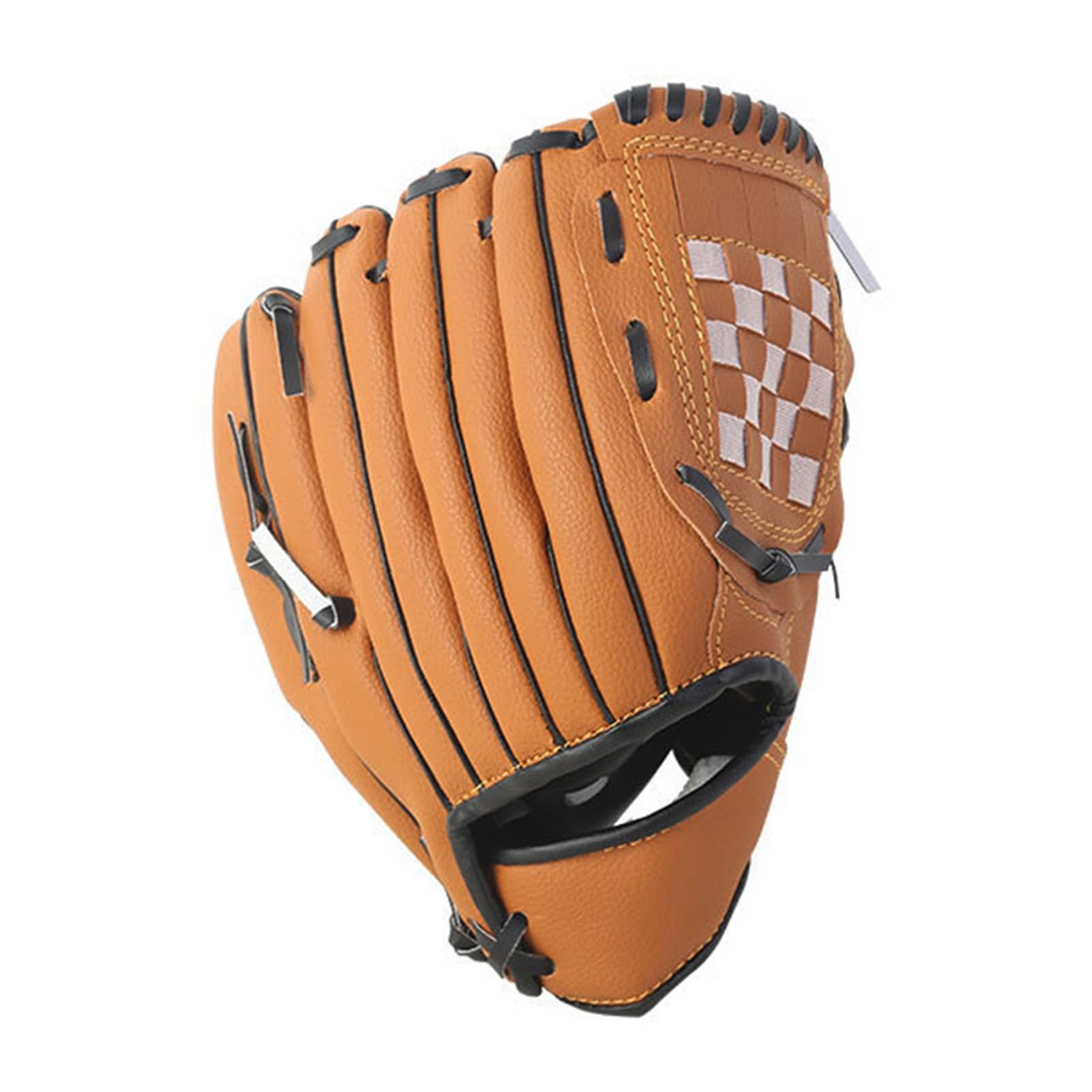 Gant de Baseball Cuir PU pour Jeunes, Main Gauche, Poche Profonde, Points Renforcés