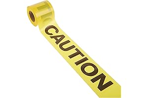 Tools STRAIT-LINE 66200 Barrier Tape Roll, Yellow Caution