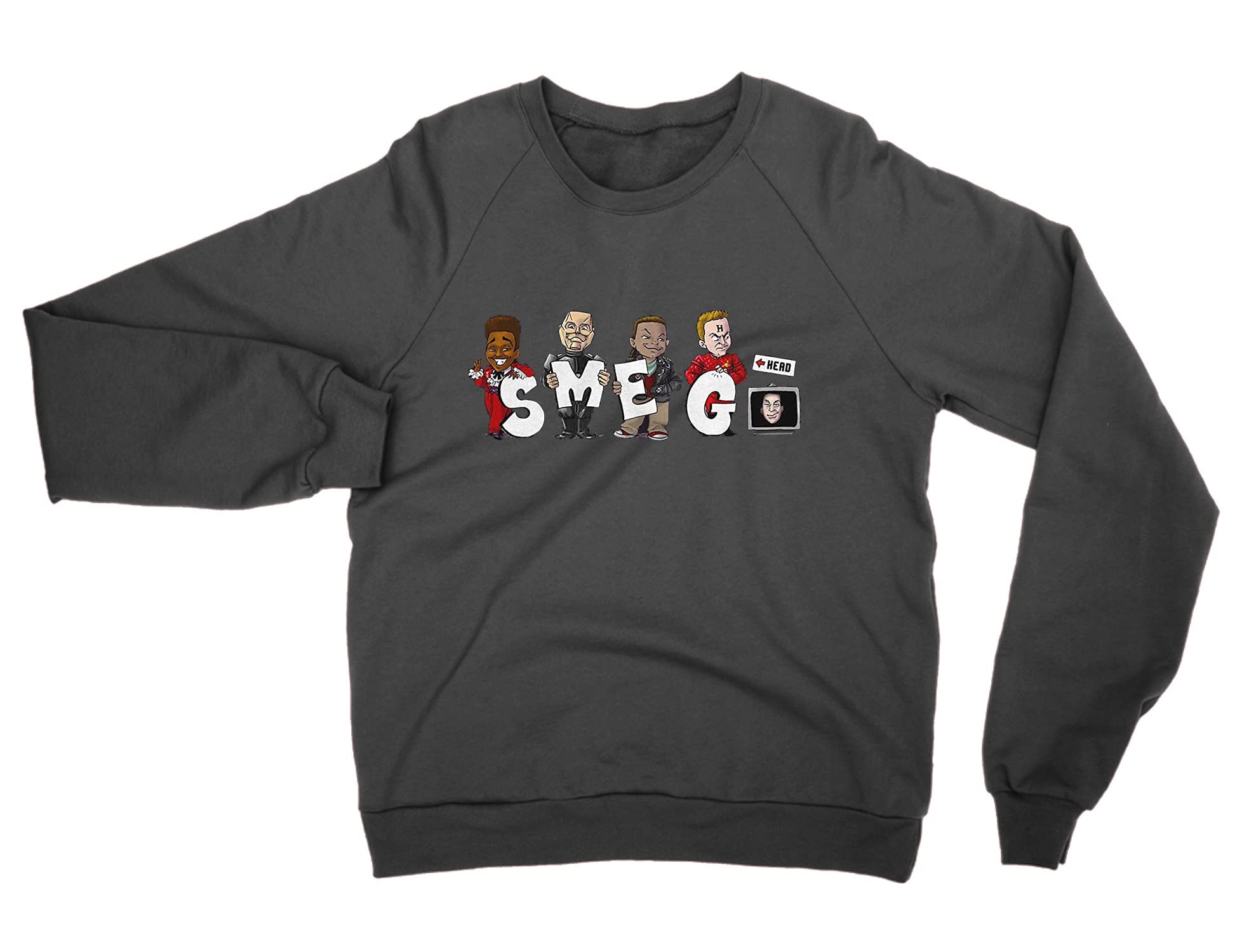 Sweat-shirt Smeghead noir taille L pour éviter le coup de froid