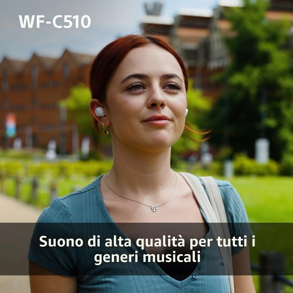 Sony WFC510 | Cuffie True Wireless - Piccole e leggere, Connessione Bluetooth Multipoint, Ambient Sound, Classificazione IPX4, Spotify Tap, Blu (Ricondizionato)