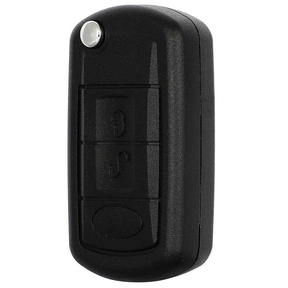 ECCPP 15K6014CFFTXA Keyless Entry Remote Shell Car Key Fob Case Replacement for 2005-2009 Fit for Land Rover LR3 4.0L 3 Buttons 1-Pack
