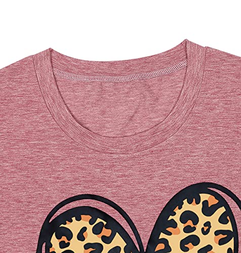 Image of LAZYCHILD Kids Valentine Shirt Girls Valentines Day Shirts Heart Graphic Long Sleeve Striped Tee Tops 5-14 Years