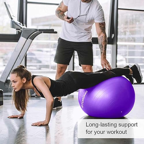 Miniatura 2 de Pelota de ejercicio de embarazo antiestallido, pelota de estabilidad de alta capacidad de peso para yoga, pilates y apoyo laboral, pelota de fitness