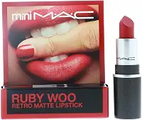 Batom MAC Little Cor Ruby Woo, Vermelho, Mini (MACS7P004)