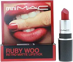 Batom MAC Little Cor Ruby Woo, Vermelho, Mini (MACS7P004)
