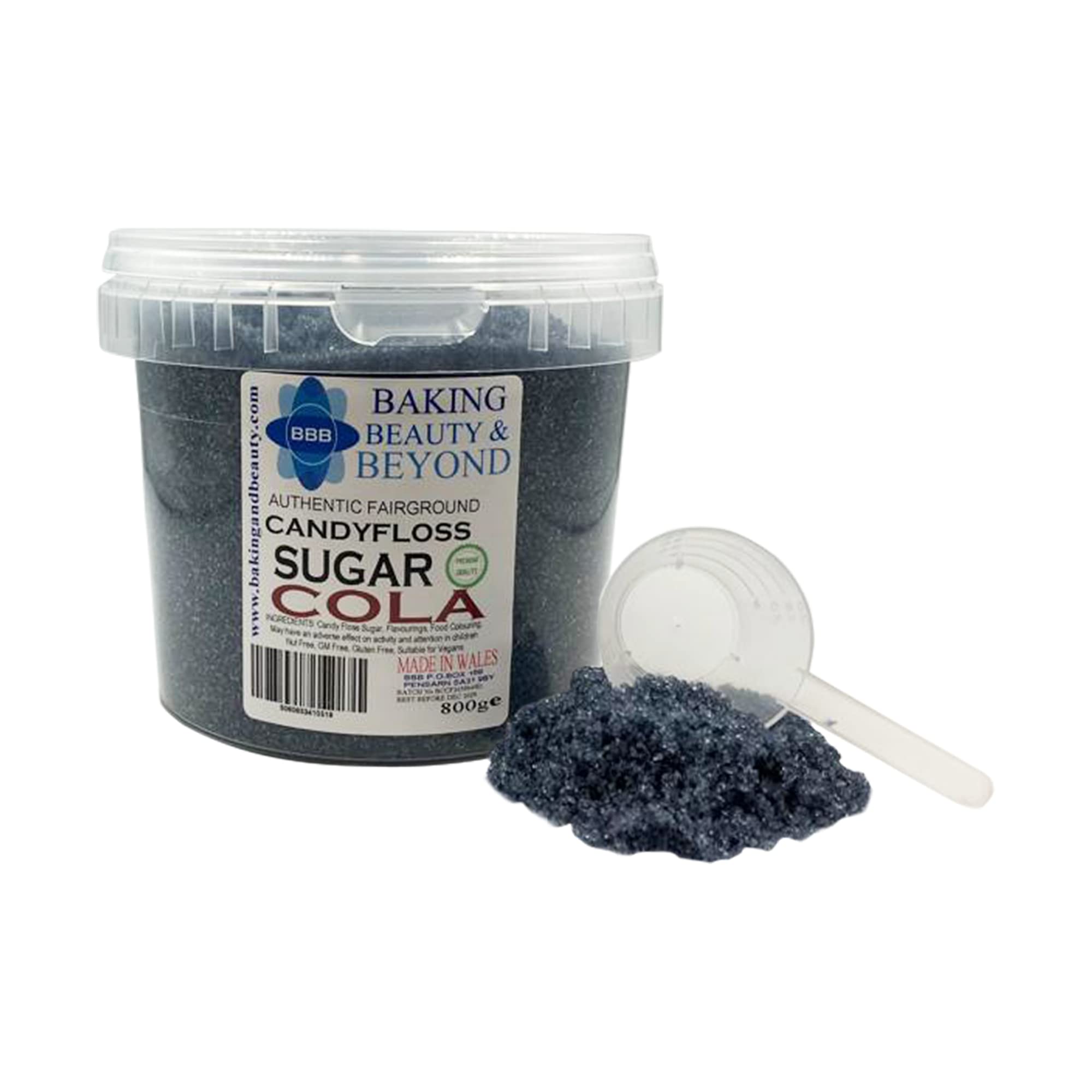 Baking Beauty and Beyond Premium Candy Floss Sugar 800g - Cola Flavour — image 1