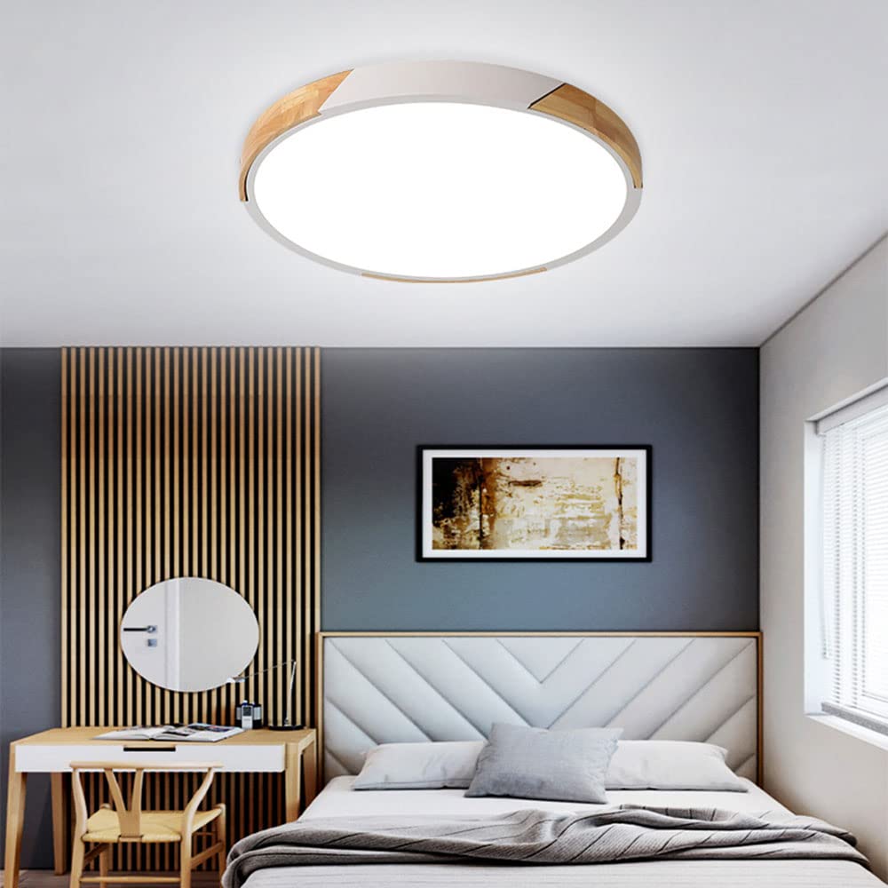Nordische Einfache LED-Deckenleuchte Moderne Einbauleuchte Home Energiesparende Deckenleuchte Deckennahe Leuchte Kaltweiß 6000K Für Arbeitszimmer, Korridor, Schlafzimmer
