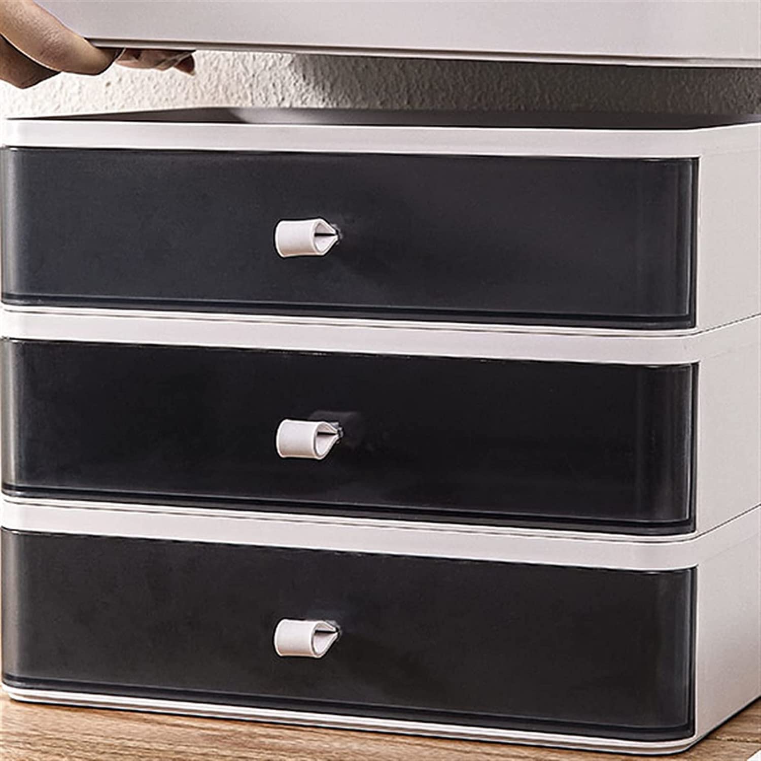 Organizador de Maquillaje cosmético con cajones, Soporte de lápiz Labial de la Caja de Almacenamiento de Contador de baño