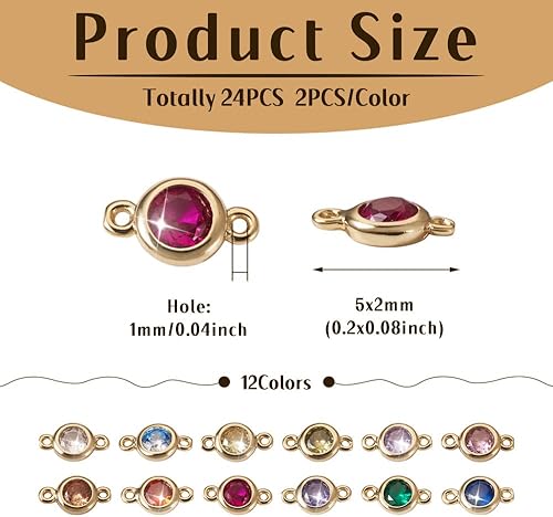 Miniatura 3 de Mega Pet Conectores de eslabones de circonita cúbica, Circonita cúbica Latón, circonita