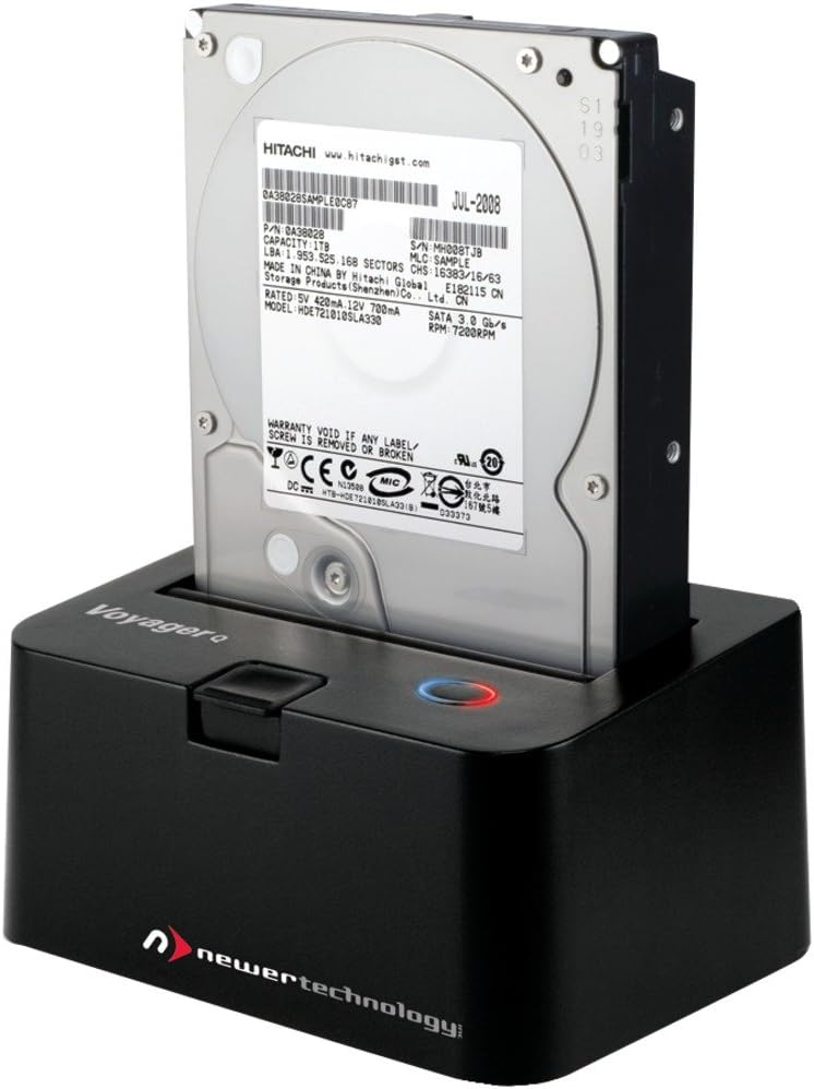 NewerTech Voyager S3, 0GB Drive Dock Enclosure, USB 3.0 Interface, SATA 6Gb/s, (NWTU3S3HD), For hot-swapping 2.5 and 3.5 inch drives