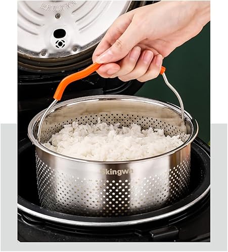 Miniatura 10 de Cesta de vapor para olla instantánea 188 de acero inoxidable colador cesta accesorios para olla a presión (3L)