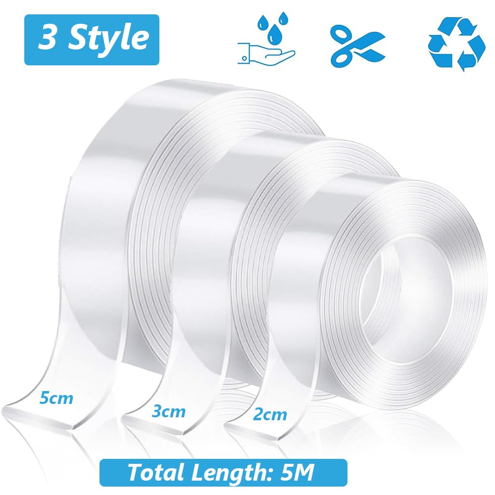 Nano Ruban Adhésif Doubl Fac Réutilisabl 5 M Paqut D 2 Au